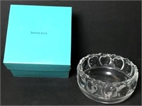 Tiffany & Co. Crystal Bowl with Apple Design