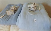 2 electric blankets queen size-untested