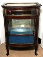 Display Cabinet with Beveled Glass Top