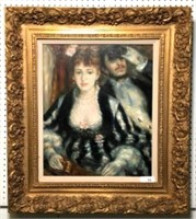 Victorian Couple Painting on Canvas by Calvin
