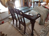 Glass top Dining Room Table & 6 Chairs