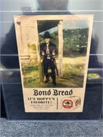 Vintage Hopalong Cassidy Bond Bread Store Sign