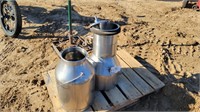 Stainless milker buckets/supplies