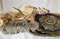 17 Crochet doilies & placemats-some handmade