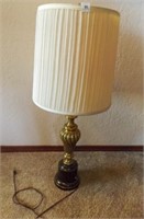 Brass Lamp-3 way light, 34" tall, Heavy!