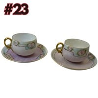 Beautiful Porcelain Tea Cup & Saucer Set Wow!
