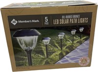 Oil-Rubbed Bronze LED Solar  Path Lights (5 Count)