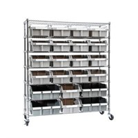 7-Tier 21 Bin NSF Commercial Shelving - Seville