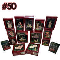 Vintage Carlton Ornaments 15 in box!