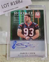 SIGNED JARED CRICK ROOKIE TRADING CARD