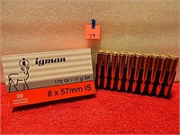 Igman 8x57 IS 170gr SP 20rnds