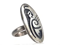 Artist Stamped Sterling Ring 5.3g TW Sz 7