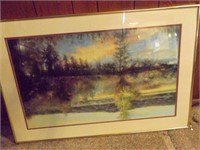 Reflection oil Painting -Thompson 1989 35" by 23"