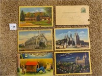6 vintage post cards- Utah