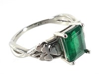 14K WG Emerald Ring 3.6g TW