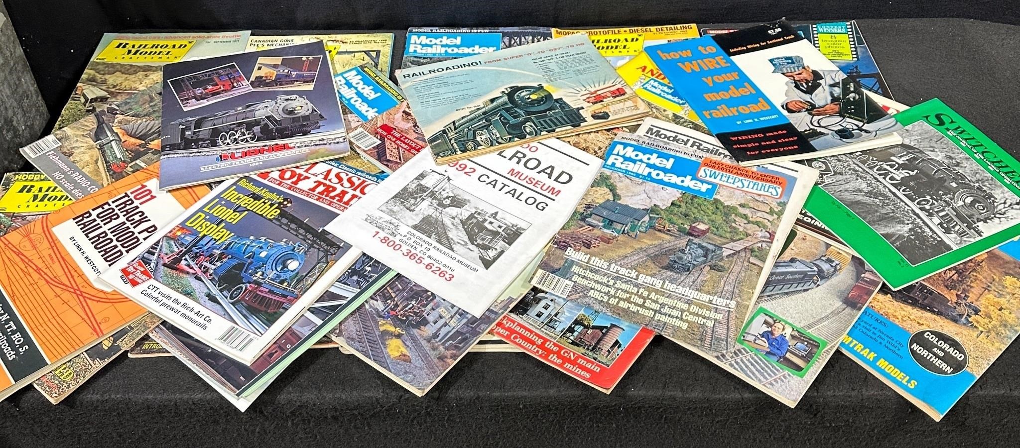Large Collection of Railroad/Train Magazines-Lot