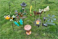 Lot of Metal Yard Art