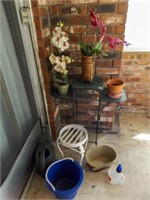 Plant Stands, flower pots, Fake orchids, watering