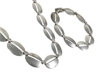 Sterling Necklace & Bracelet 45.2g TW