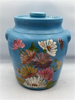 Circa 1930 Vintage Ransburg Pottery Cookie Jar