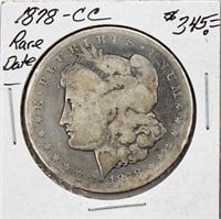 1878-CC Carson City Morgan Silver Dollar RARE DATE
