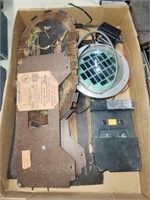 Lot of assorted electronic items including table