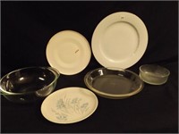 Assorted Plates, pie plate, casserole, cereal bowl