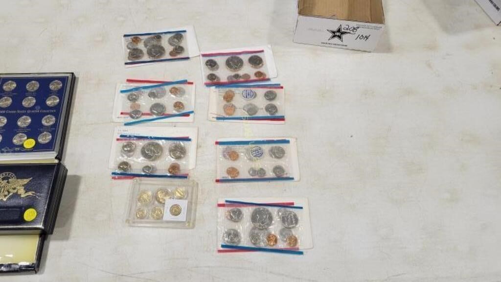 1973,68,70,74,77,71,75 US Mint UNC Coin Set