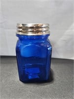 Blue Glass Storage Jar