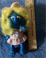 1983 Vintage Smurfette Dress N Style Doll