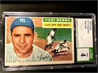 1956 Yogi Berra Grey Back CSG 4 Baseball Card