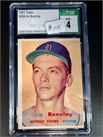 1957 Jim Bunning CSG 4 Baseball Card