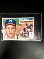 1956 Lew Burdette Topps Baseball Card