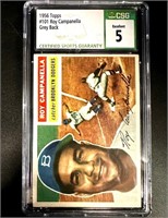 1957 Roy Campanella Grey Back CSG 5 Baseball Card