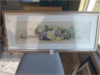 Rectangular Floral Framed Wall Art