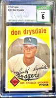 1959 Don Drysdale CSG 6 Baseball Card