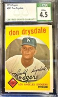 1959 Don Drysdale CSG 4.5 Baseball Card