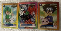 3 Count Digimon Collectors Cards