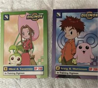 2 Pack Digimon Collectors trading Cards # 8/34 & #
