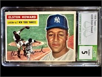 1956 Elston Howard CSG 5 Baseball Card
