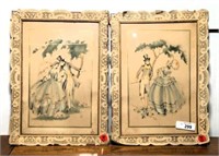 Framed Victorian Watercolors- Lot of 2