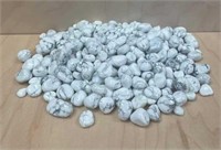 Beautiful Natural Howlite Tumbles Weight 2.2 LBS