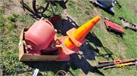 Gas Cans, Traffic Cones