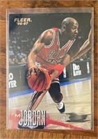 Fleer 96-97 #13 Michael Jordan NBA Trading Card pe