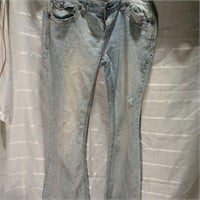 Denim Jeans Blue Distressed For Women