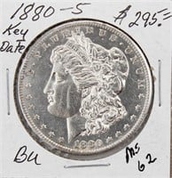 1880-S Morgan Silver Dollar Coin KEY DATE