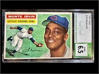 1956 Monte Irvin CSG 6.5 Baseball Card