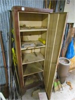 Metal cabinet, 18" x 12" x 56"