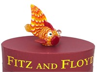 FITZ & FLOYD GLASS MENAGERIE GOLDFISH