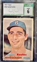 1957 Sandy Koufax CSG 6 Baseball Card